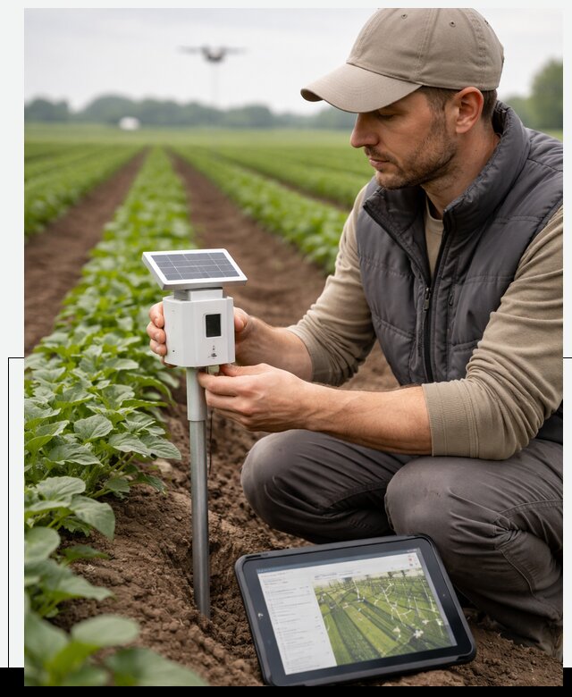 IoT мониторинг сельскохозяйственных полей и контроля в Белове
